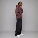 The "Burgundy Fade" Essential Washed Hoodie - Image 3